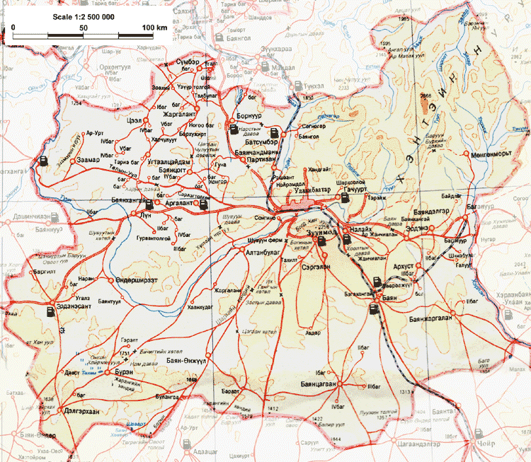 Mapa de Töv