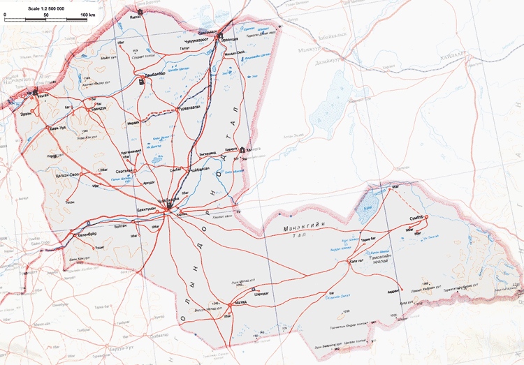 Mapa de Dornod