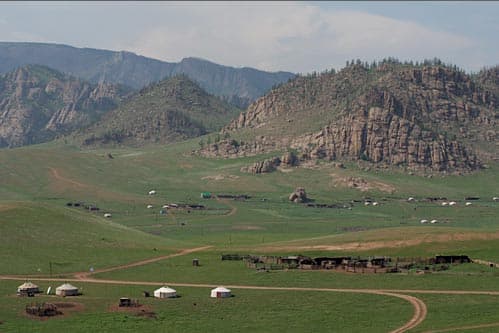 La densidad de población más baja en Mongolia